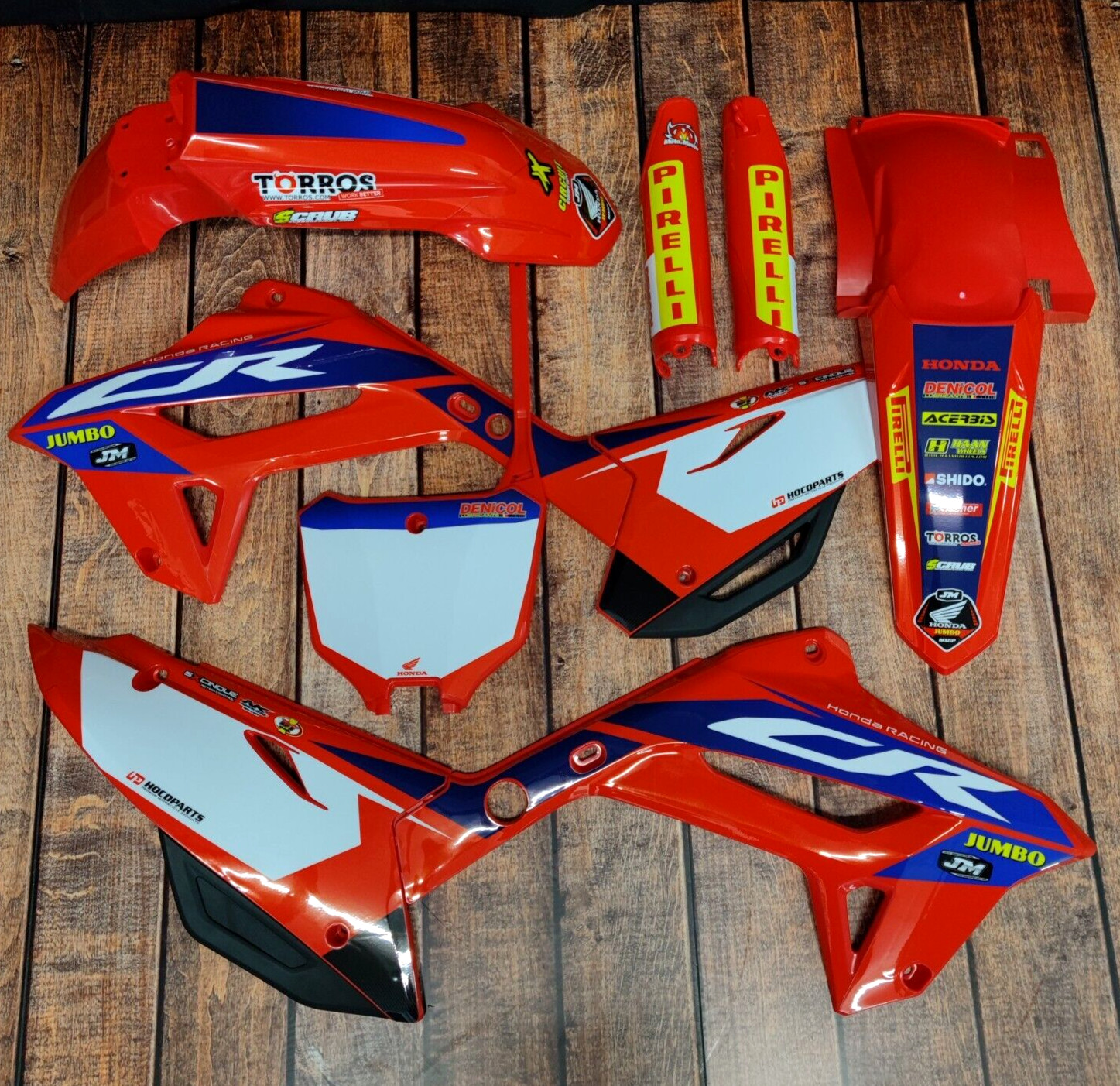 Graphics + Plastics for Honda CR125R CR250R 2000-2001 New Polisport CR Restyle