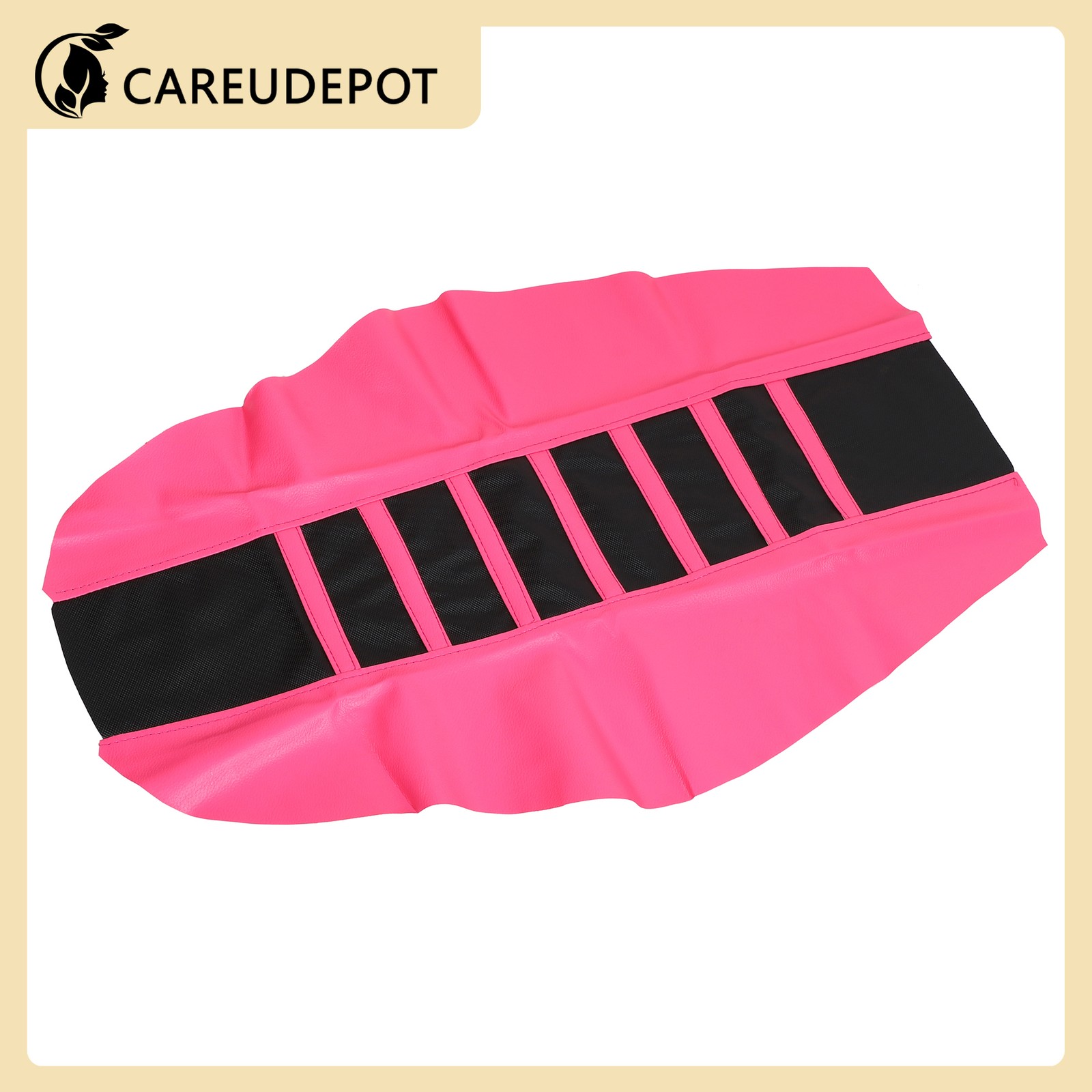 Motorcycle Pit Dirt Bike Faux Leather Soft Seat Covers Seat Cushion Pink Black