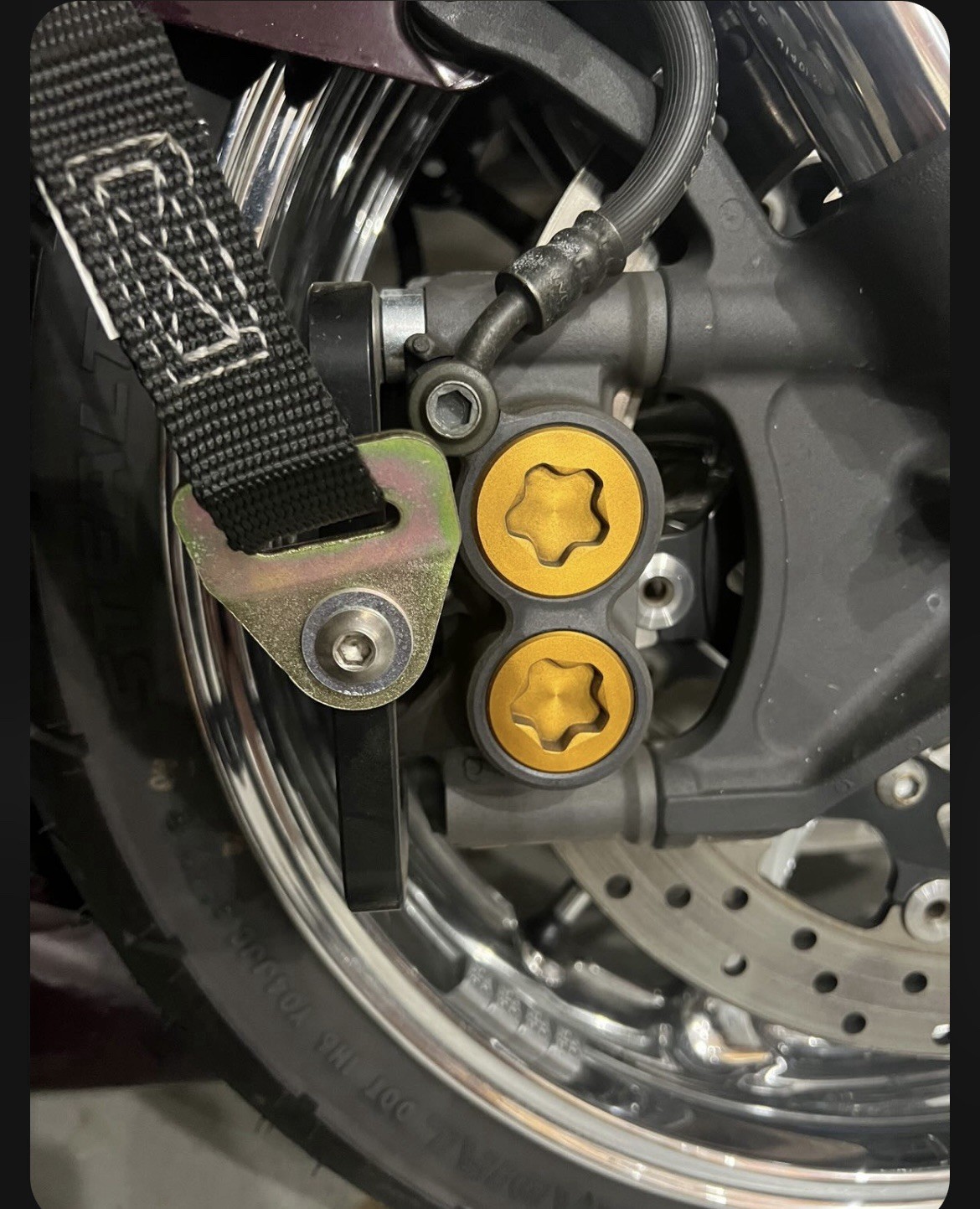 YAMAHA YZFR1 R1 YZFR6 R6 FRONT LOWERING STRAP, BRACKETS, LONGER BOLTS & SPACERS