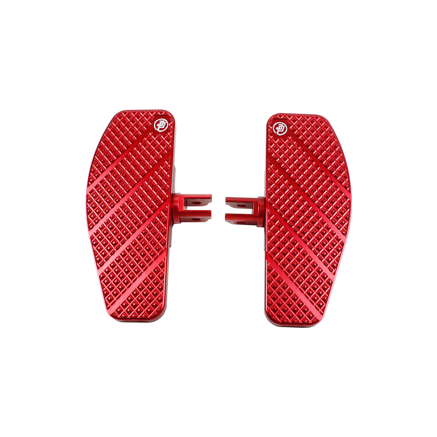 Anit-Slip Red Footboard Pad for Harley Dyna Softail Low Rider FXBB FXDR 18-Later