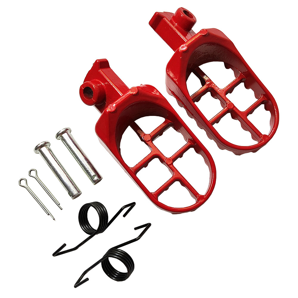 Red Footrest Foot Peg Pedal For XR50R CRF50/70/80 CRF100F TW200 Dirt Pit Bike