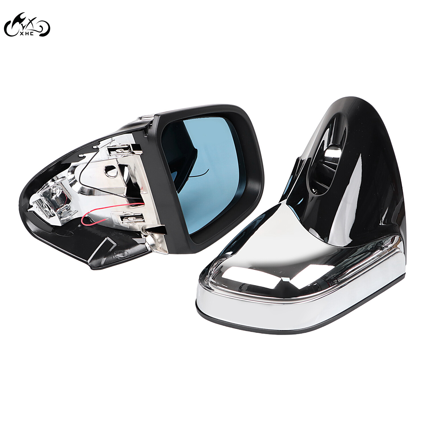 Fit For BMW K1200 K1200LT K1200M 1999-2008 Left Right LED Rearview Side Mirrors