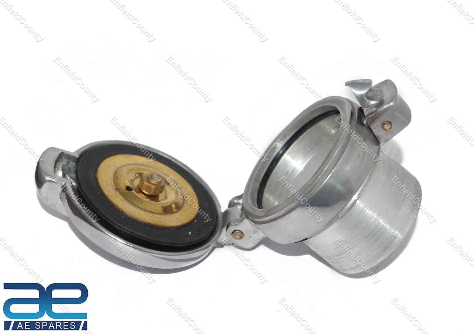 Petrol Tank Fuel Flip Cap 2″ With Alloy Filler Neck Cafe Racer Monza AJS BSA @US