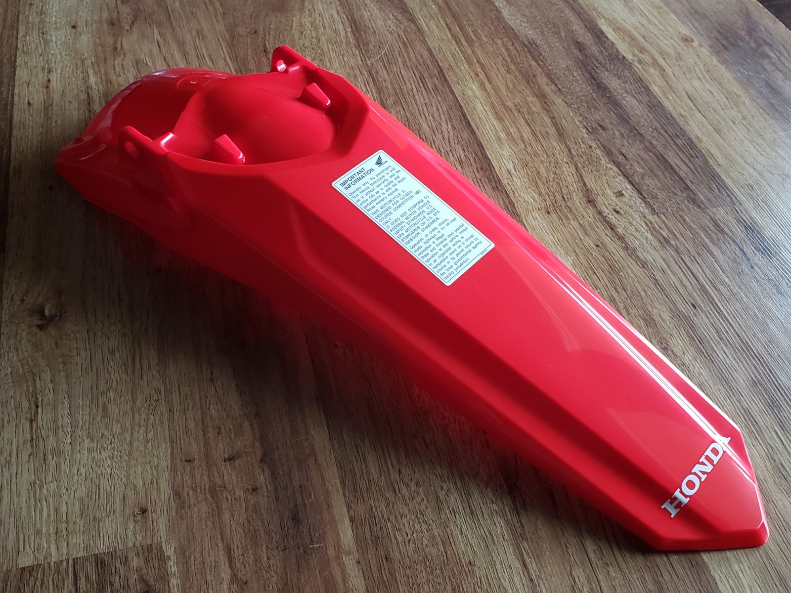 New Honda CRF450R Rear Fender 2021-2026 Plastic Extreme Red OEM 22-26 CRF250R RX