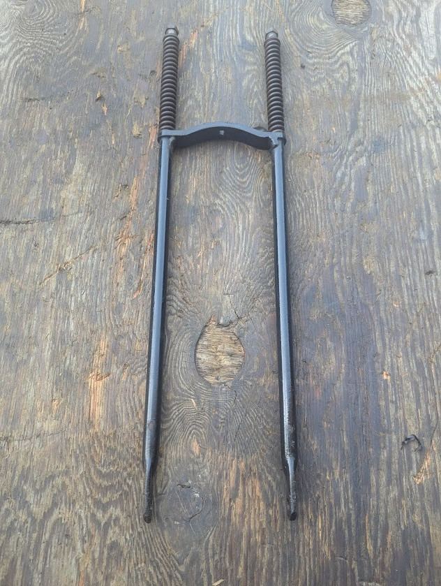 SIMPLEX SERVI-CYCLE AUTOMATIC FRONT LEG SPRINGER FORK W/SPRING NICE OEM PAINT