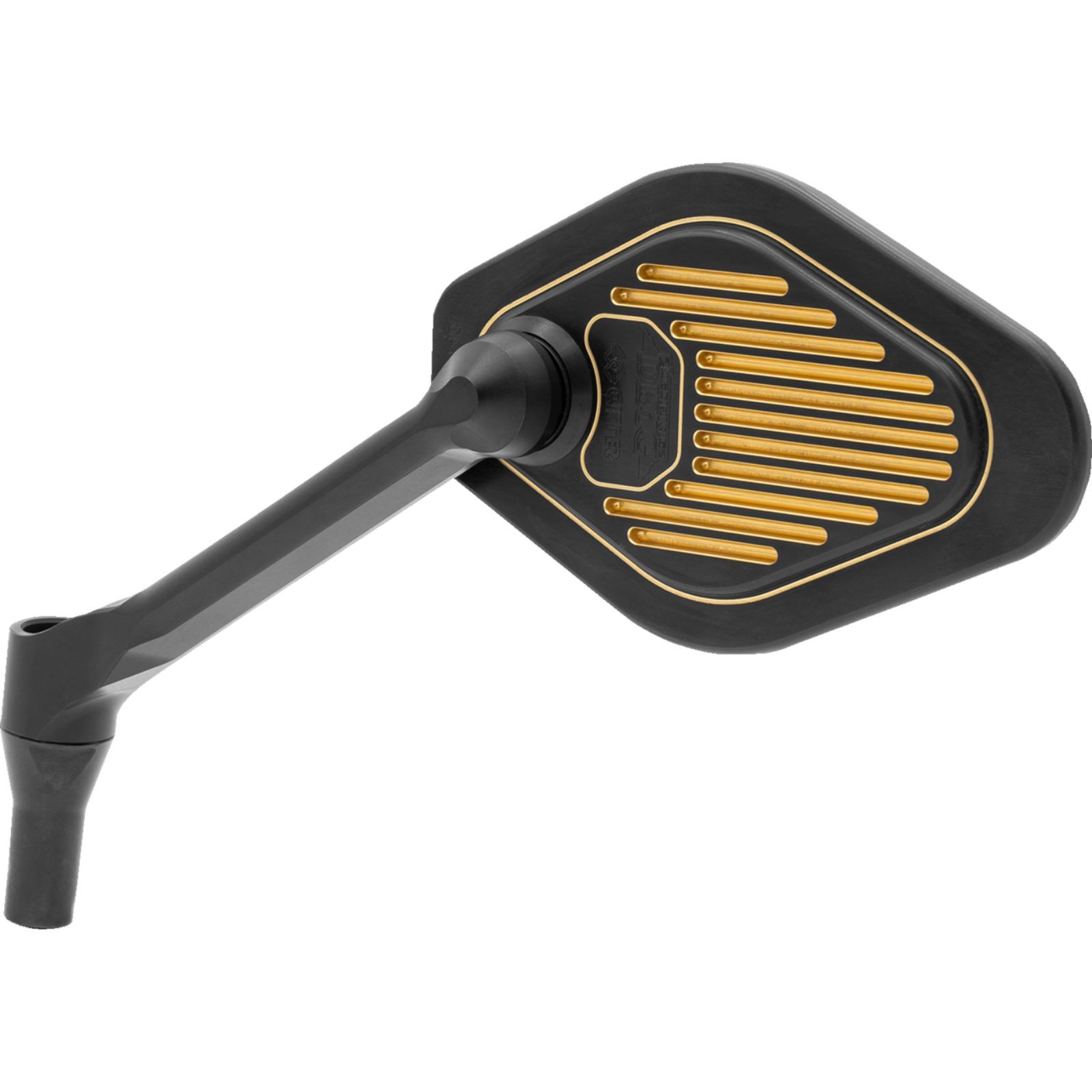 Mirror – Adjustable – Diamond – Black/Gold – Short Stem – Left 0640-1866