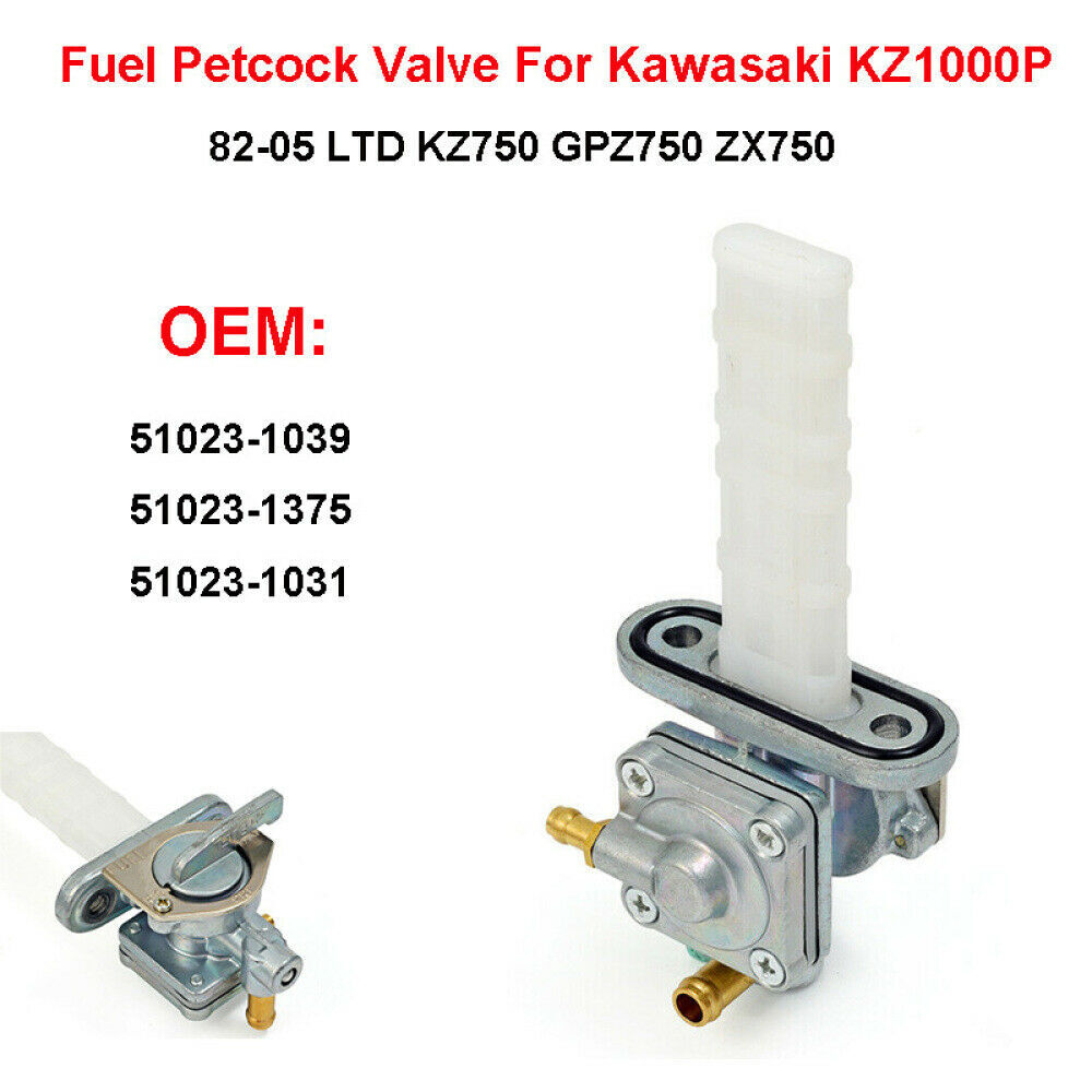 Fuel Valve Petcock Switch Assembly New For Kawasaki KZ1000P Police 51023-1375
