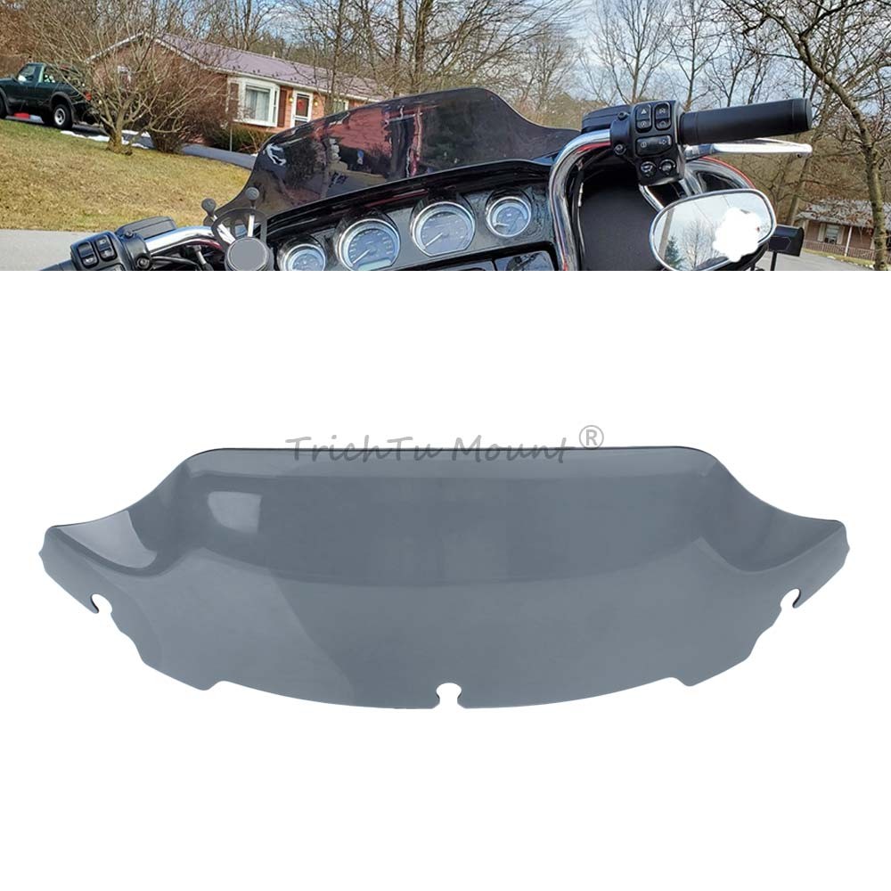 7″ Smoke Windscreen Windshield For Harley Street Glide Electra Glide 2014-2024