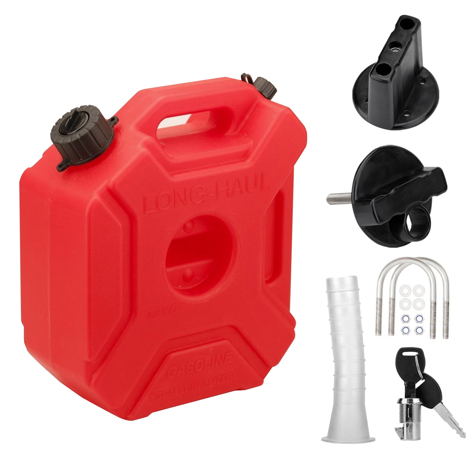 5L Gas Fuel Tank Gas Can Oil Storage Can For ATV UTV Gokart Motorcycle Car SUV