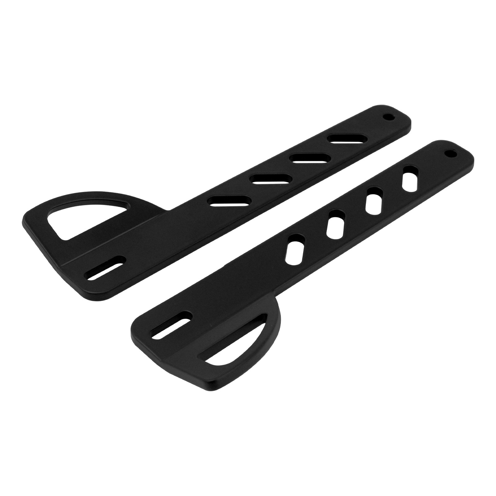 2x Black Front Fork Tie Down Brackets Mounting Holder For Harley Softail 2000-24
