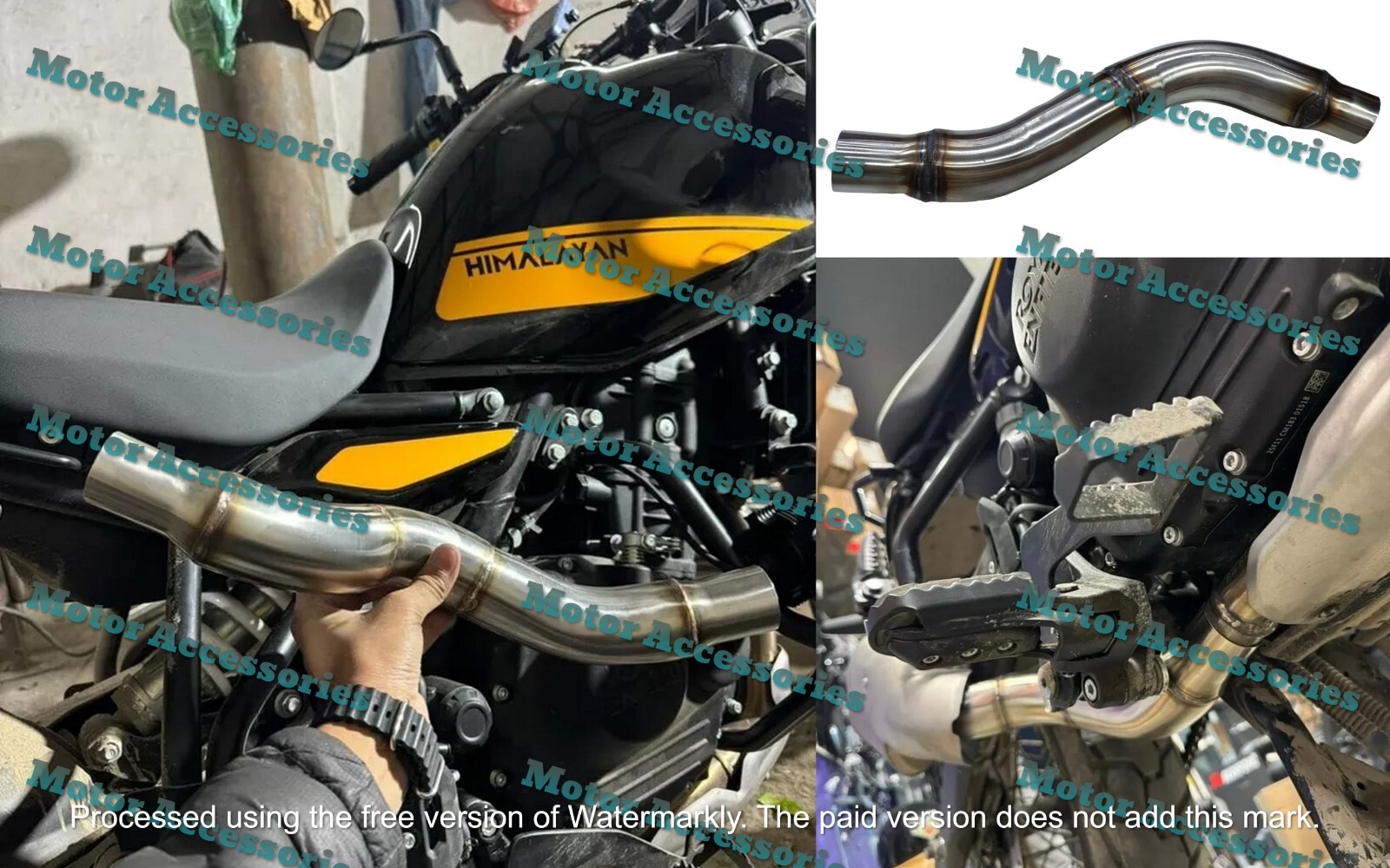 Fit For Royal Enfield Himalayan 450 Stainless Steel Silencer Exhaust BEND PIPE