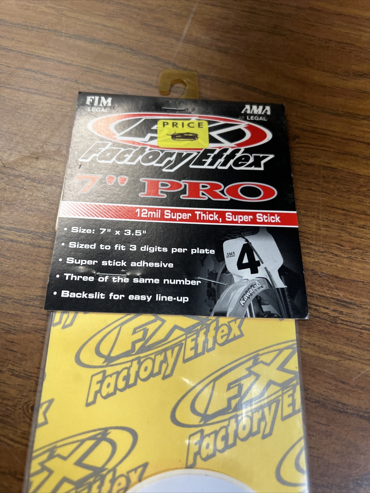 Factory Effex Pro FX 7” White Factory Numbers 9 3 Pack FX02-4359 12 Mil