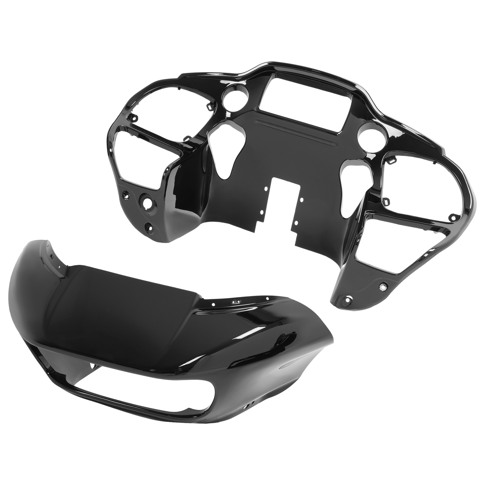 Fit For Harley Touring Road Glide FLTR 2015-Up Vivid Black Inner & Outer Fairing