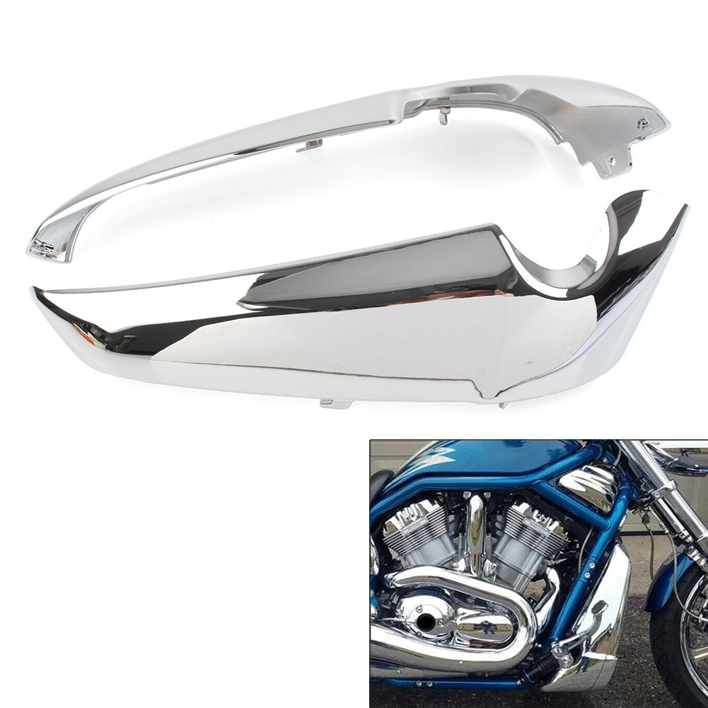 2 Pcs Radiator Side Covers Shrouds For Harley V Rod VROD VRSC 2001 & Up