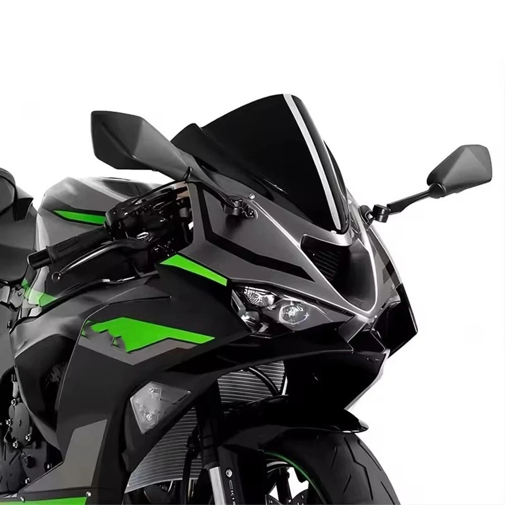 Motorcycle Windscreen Windshield For Kawasaki NINJA ZX6R ZX-6R 2024 2025 Black