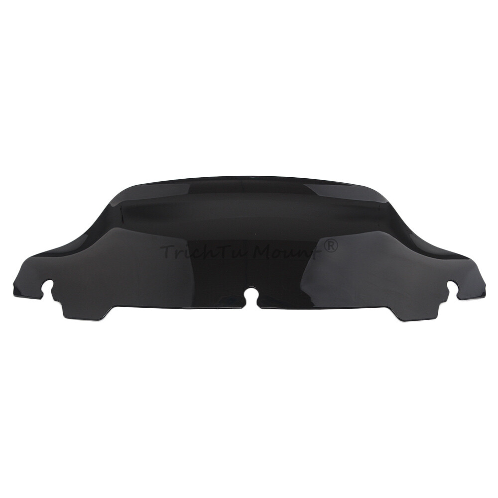 Black 7″ Wave Windshield Windscreen For Harley Touring Electra Glide 2014-2023