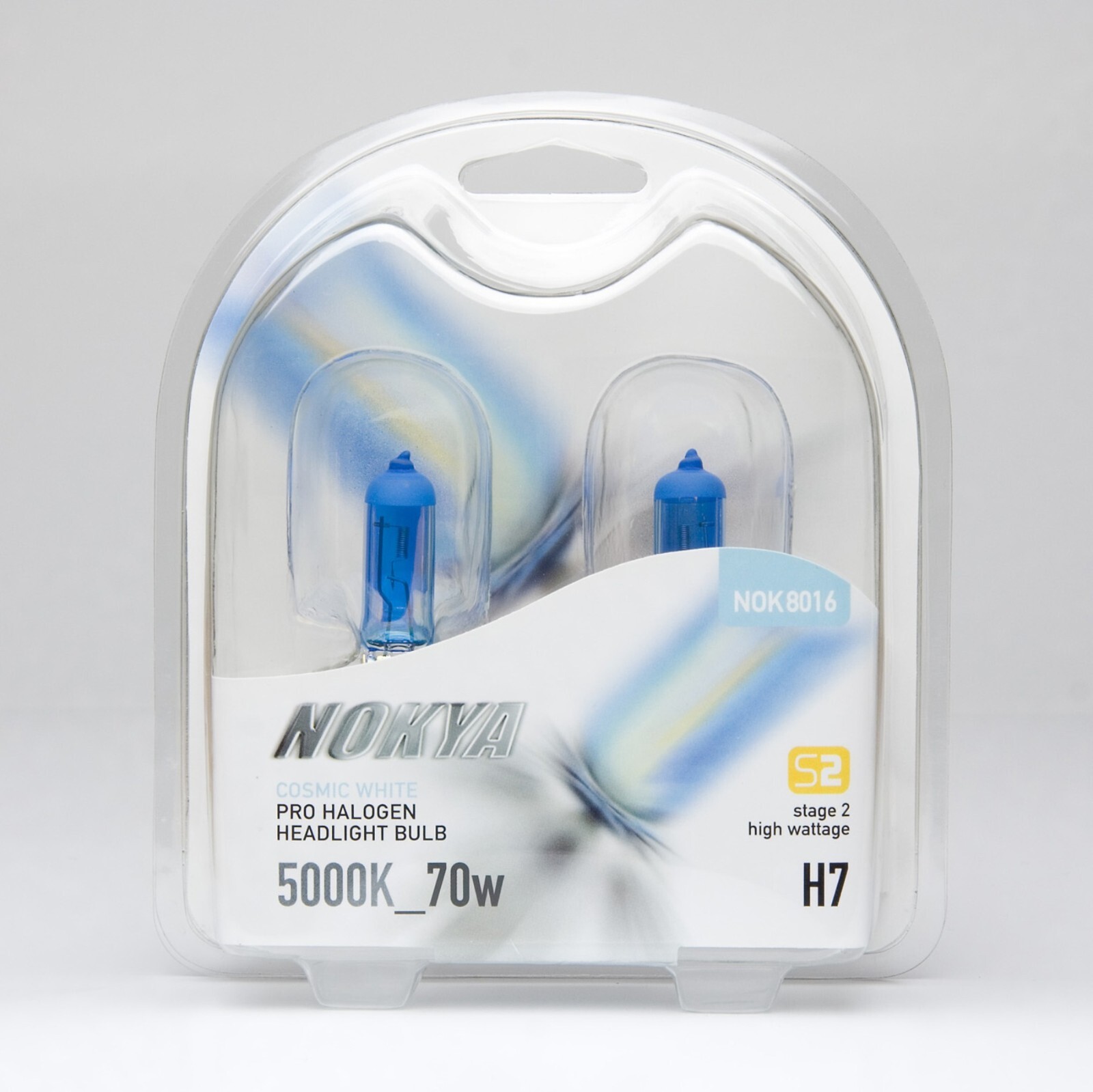Nokya 5000K White H7 Nok8016 70W Two Bulbs Head Light High Beam Replacement Lamp
