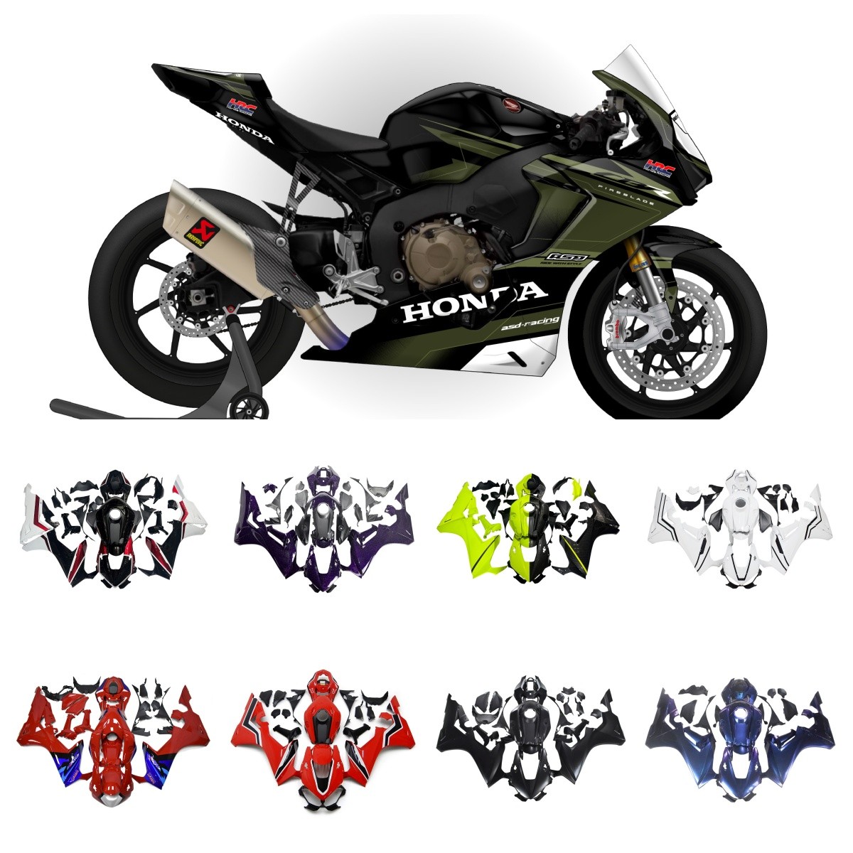Injection Fairings Kit For Honda CBR1000RR 2017 2018 2019 2021 Plastics Bodywork
