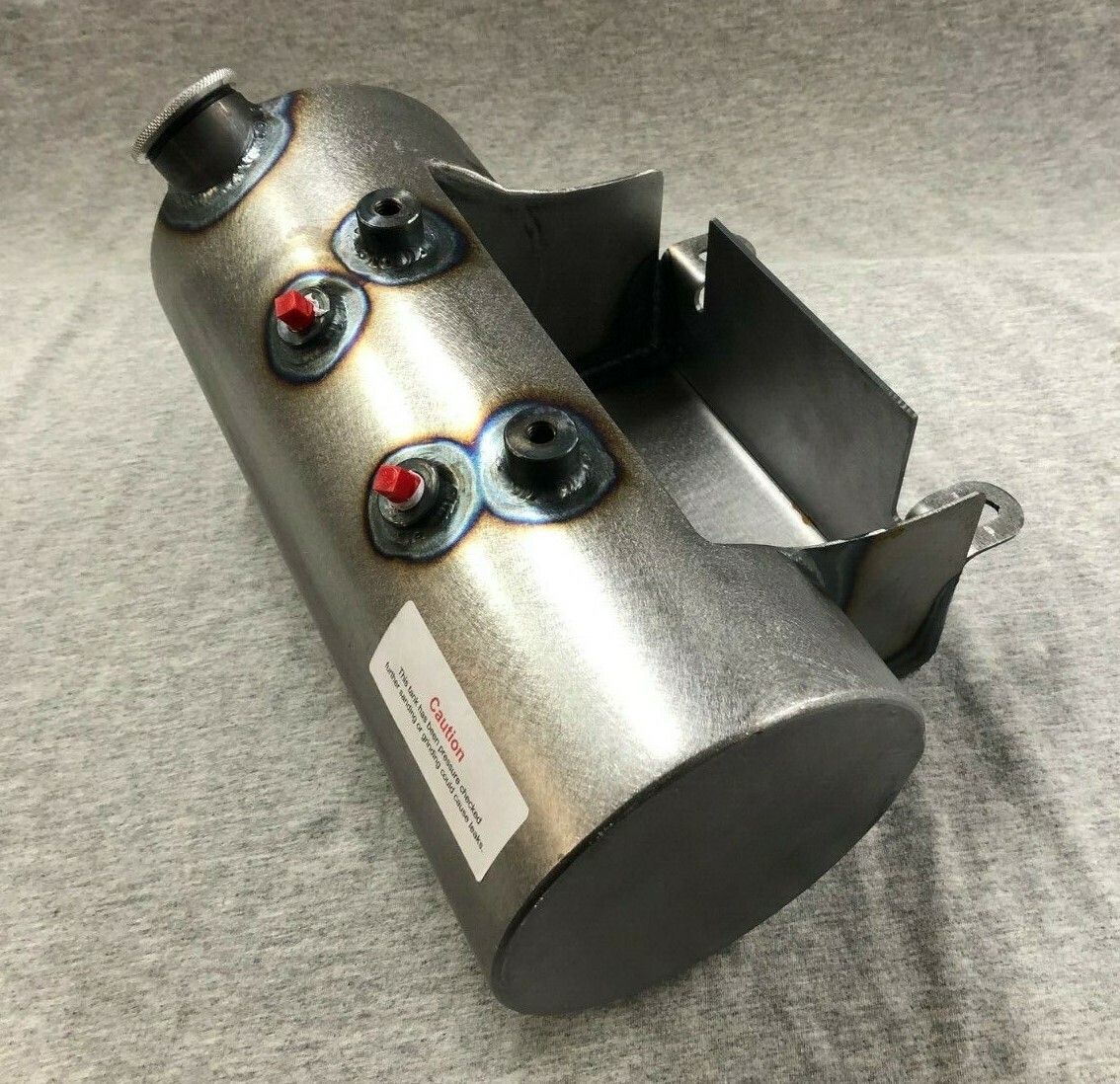 USA MADE Flat End Side Fill Custom Oil Tank W/ Battery Tray For Harley & Customs