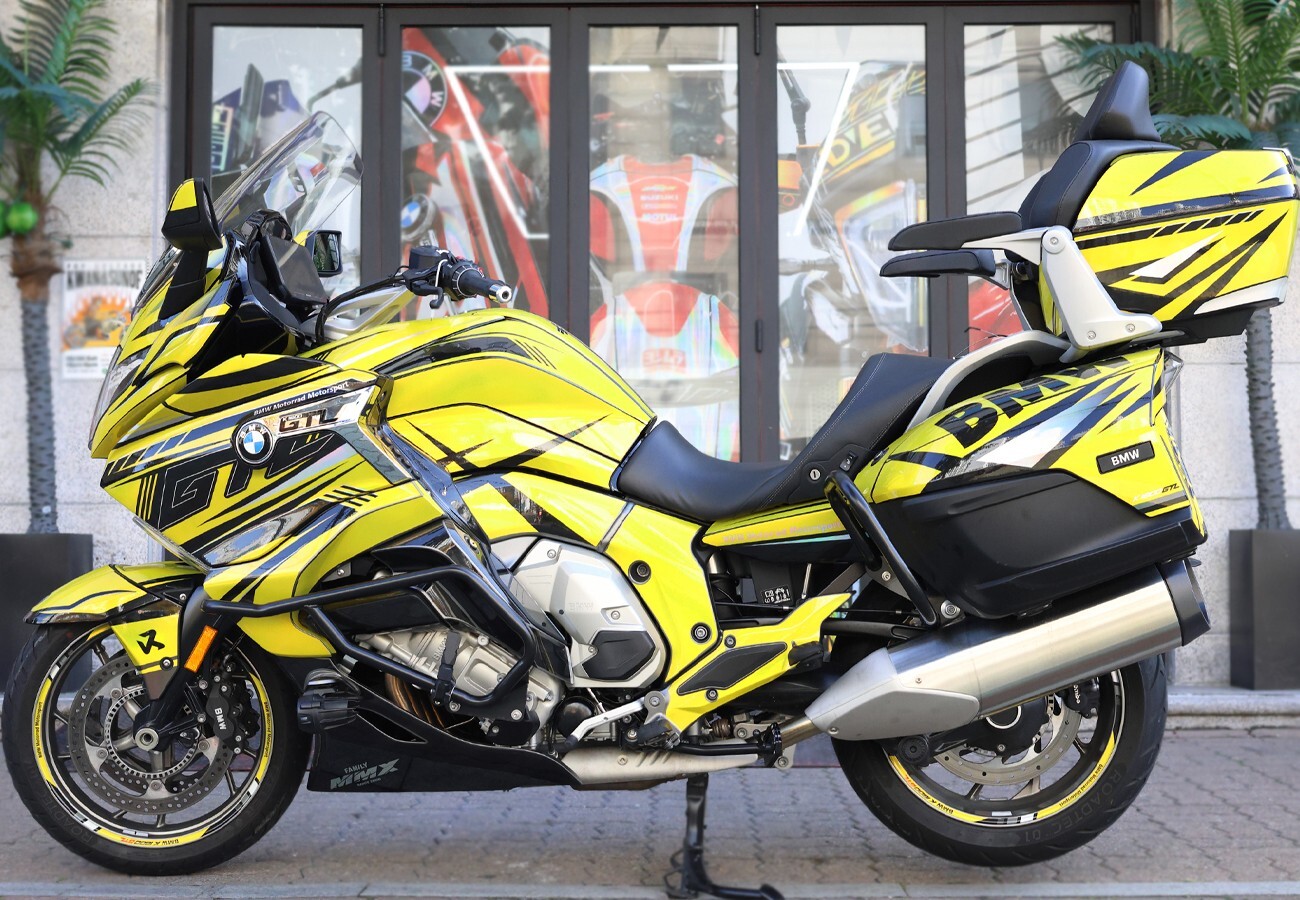 BMW K1600GT / K1600GTL Yellow Custom Design GRAPHIC DECAL KIT