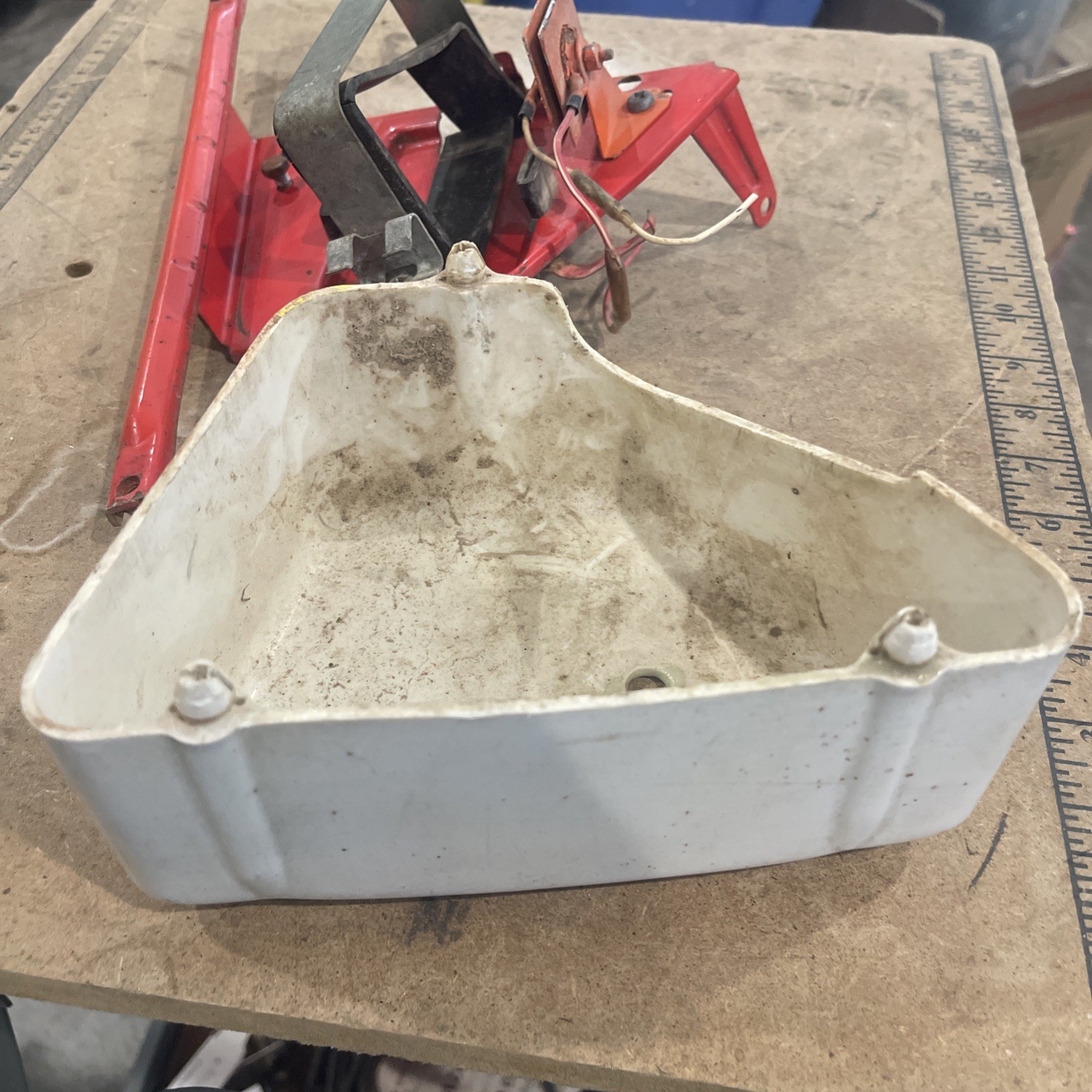 1968 Honda P50 OEM Battery Case Housing w/ Battery Box & Cover – Used