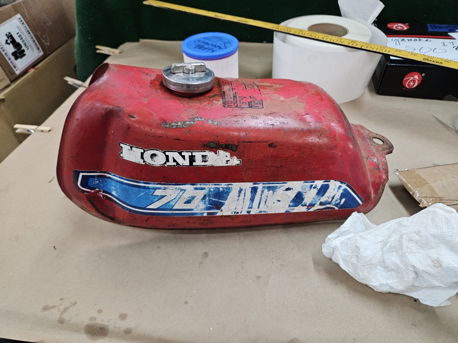 1982 82 Honda ATC 70 OEM Gas Fuel Tank and Cap