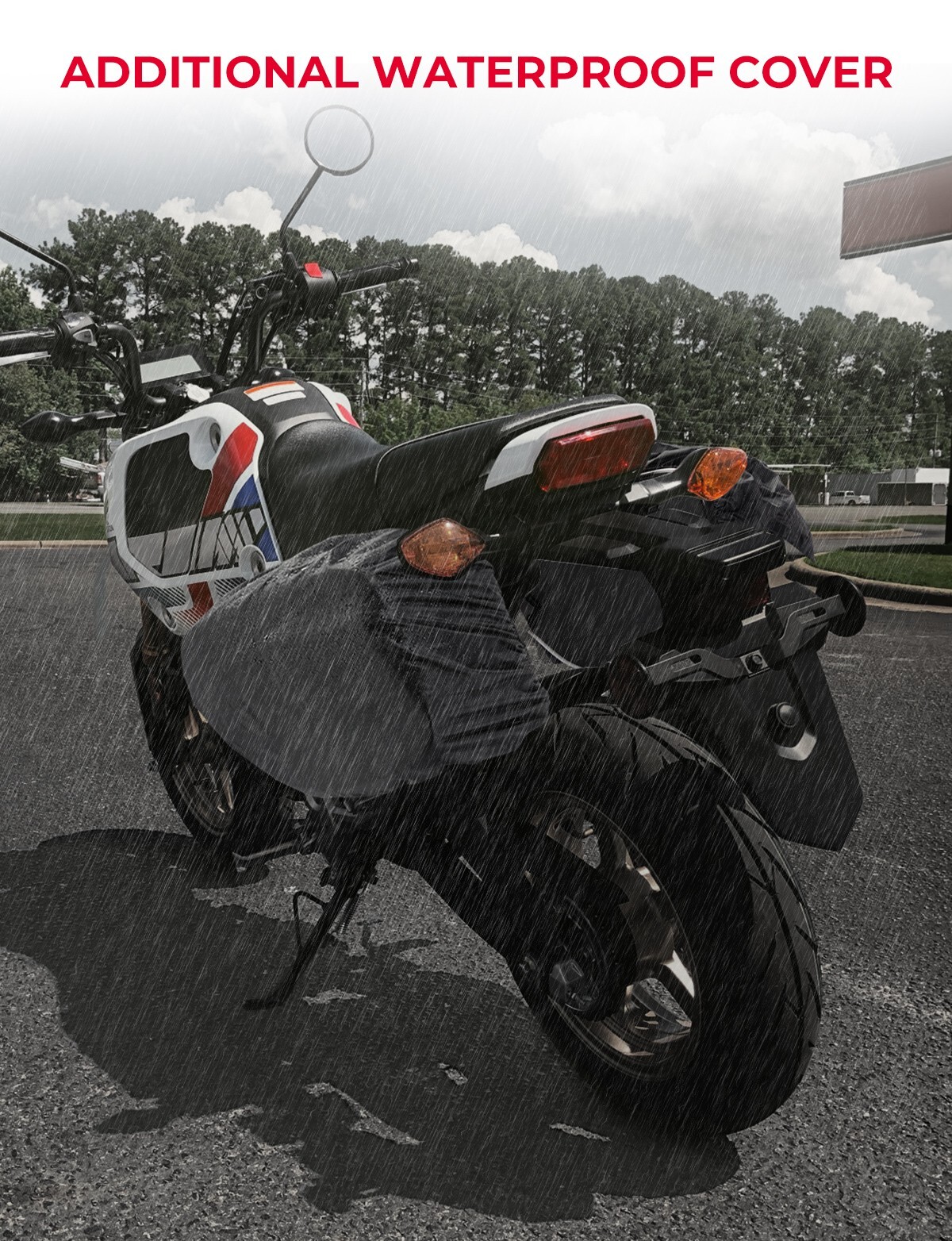 KEMIMOTO Motorcycle Side Saddlebags Tail Bag For Grom 2022+ Dirt Bike Waterproof