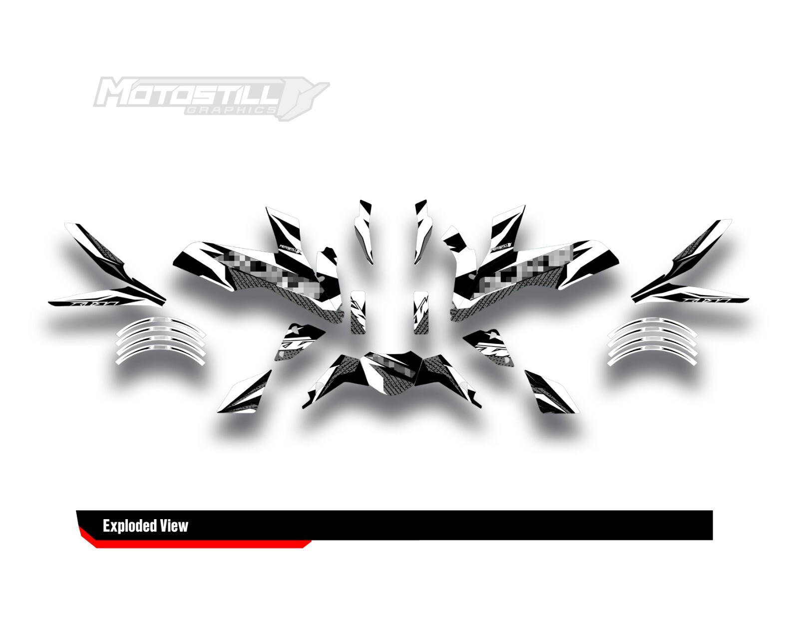 KTM DUKE 125 – 200 – 250 – 390 / 2017 – 2022 GRAPHIC STICKER SET – DECAL KIT