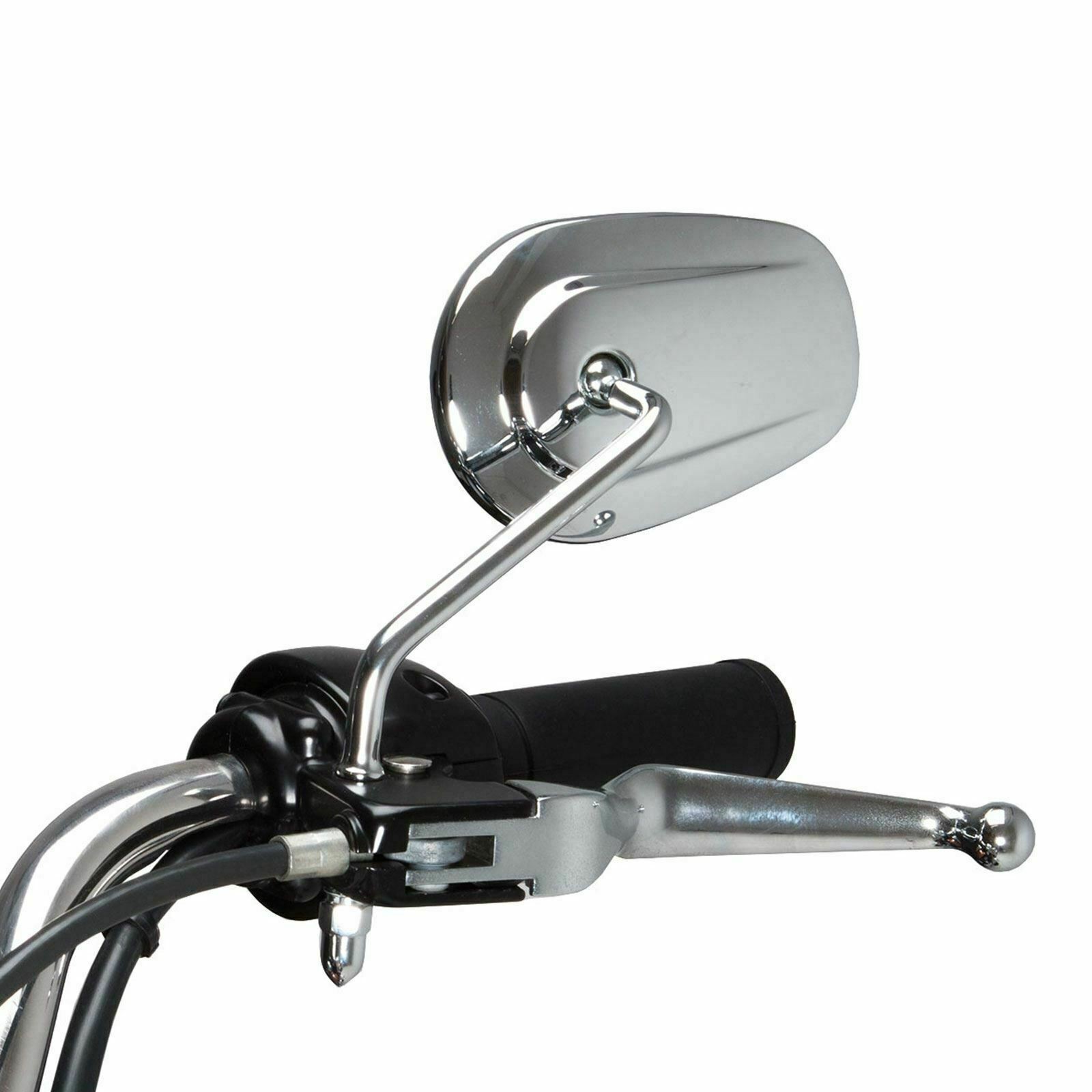 Chrome-Motorcycle Rearview Mirrors For Harley Davidson Sportster 883 1200 Custom