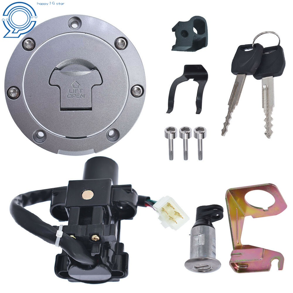 Ignition Switch Fuel Gas Cap Seat Lock Key Set For Honda VTR1000 VFR800 CBR600RR