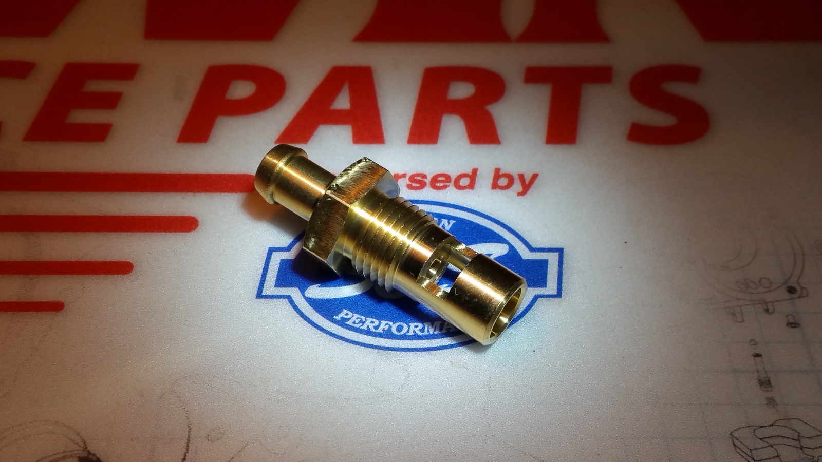 S&S Cycle Carburetor Inlet Seat Super B/D Gas .160″ Brass 11-2065