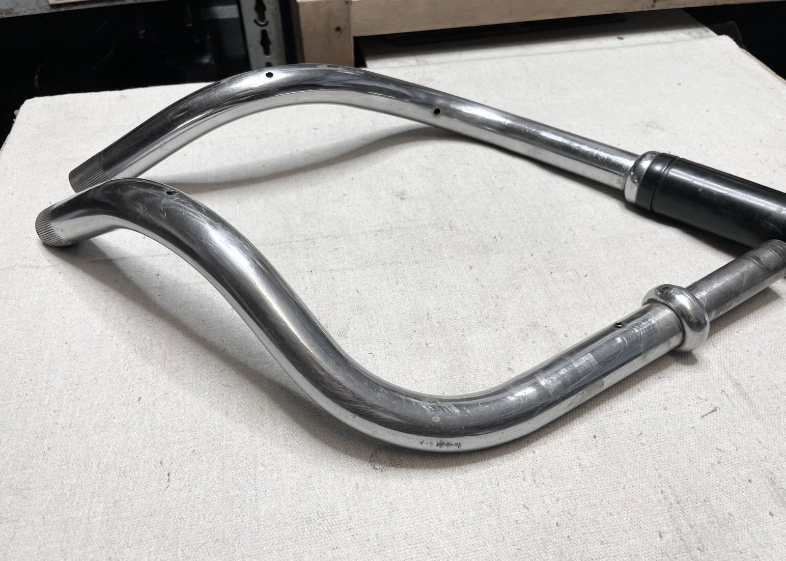 Harley FL Shovelhead Glide Split Handlebars, Internal Throttle (OEM, 1972-E74)
