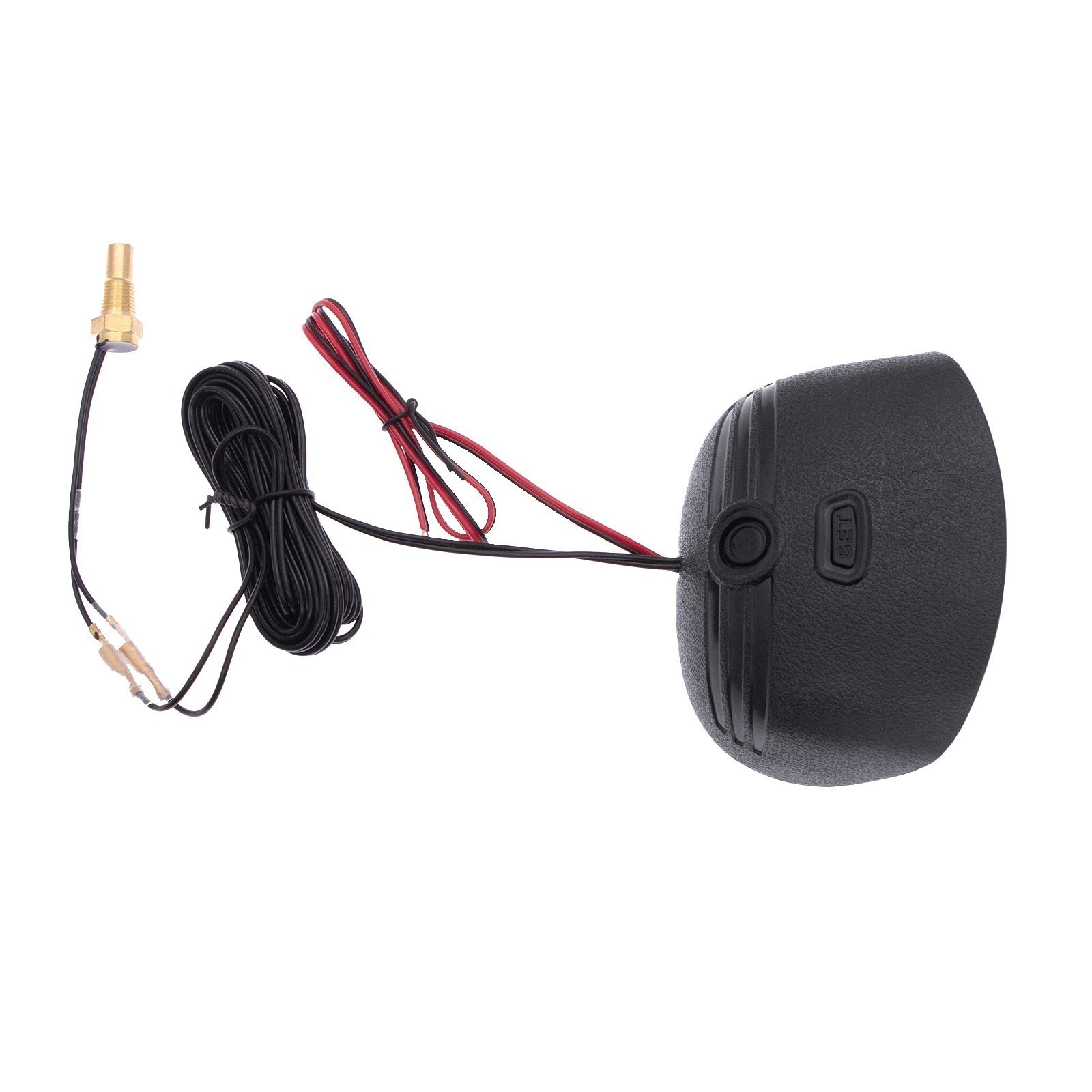 2-In-1 Car Water Temp Temperature Gauge LCD Digital Voltmeter Alarm W-Sensor 1/8
