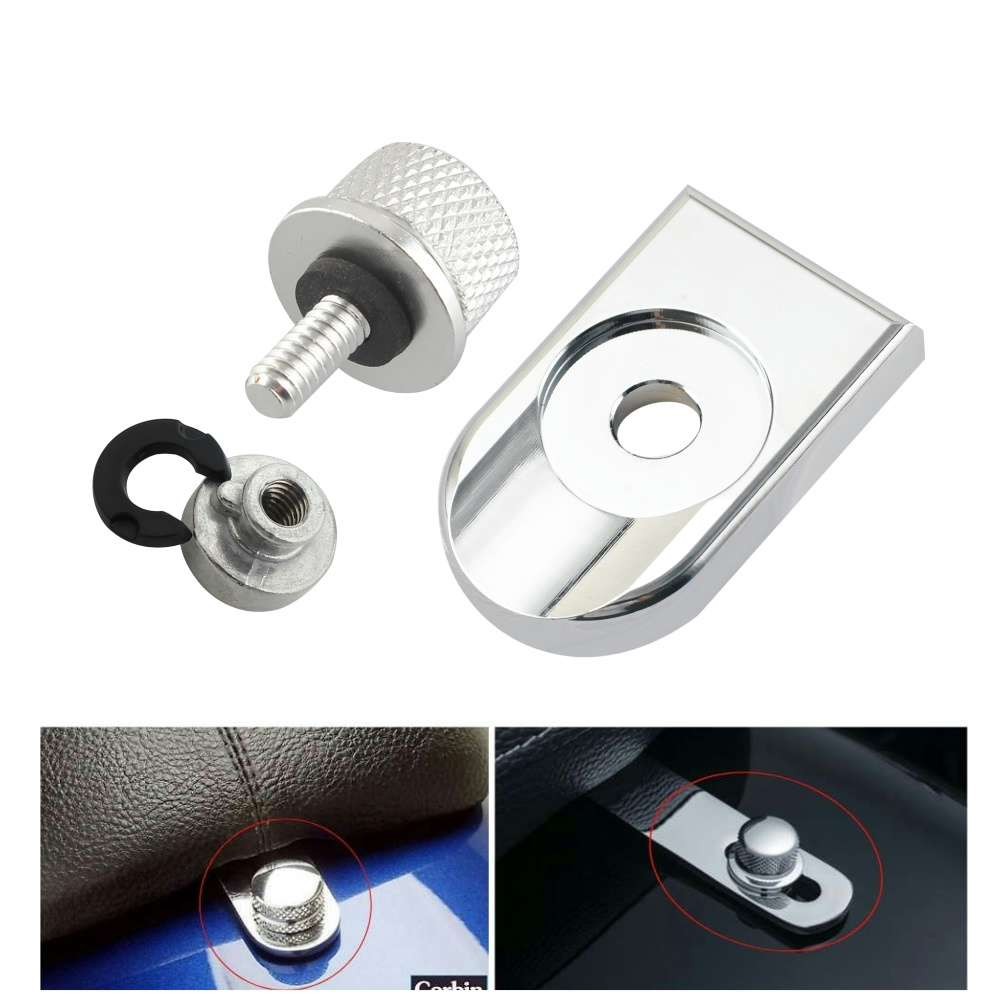 Rear Fender Seat Bolt Screw Nut + Tab Knob Cover Fit For Harley Touring Softail