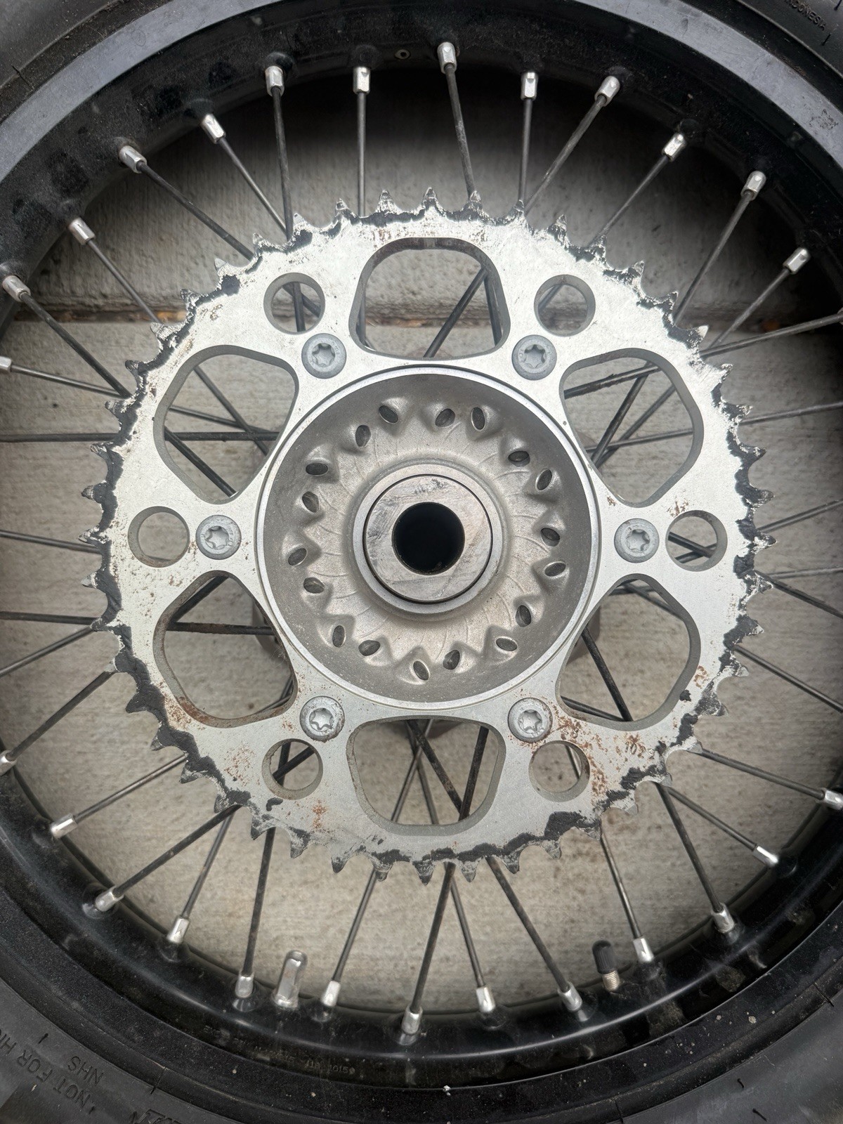 KTM SXF Rear Wheel Rim Assembly OEM