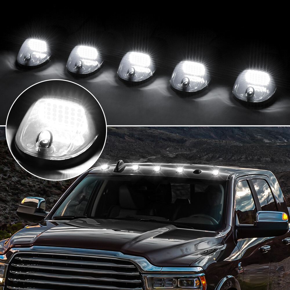 5PCS LED Roof Marker Light For Dodge for Ram 1500 2500 3500 4500 5500 2003-2018