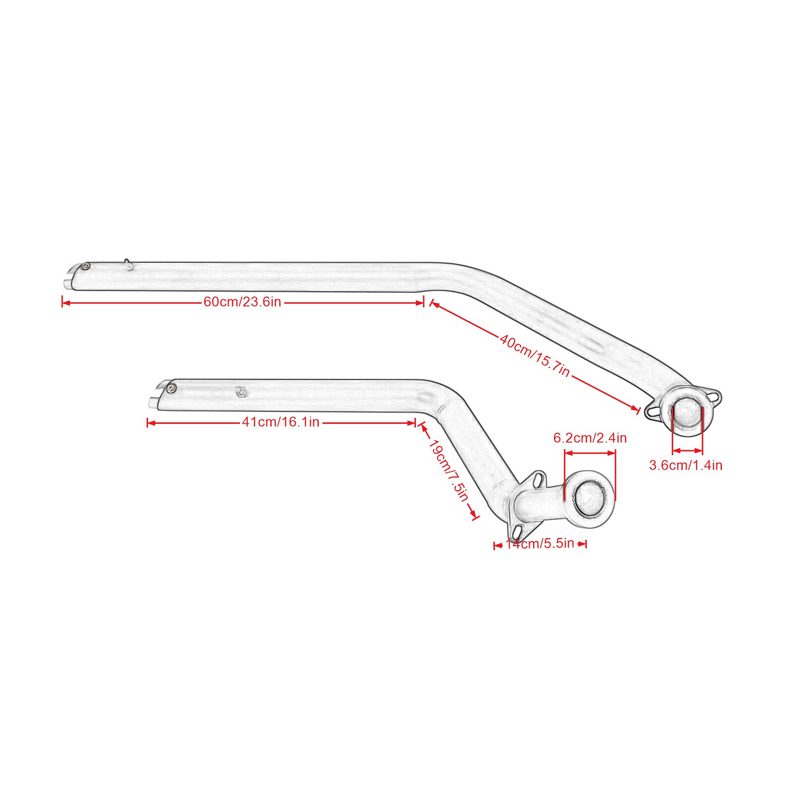 Chrome Exhaust Pipes Slash System For Suzuki Boulevard M50 C50 C/T VL800 Volusia