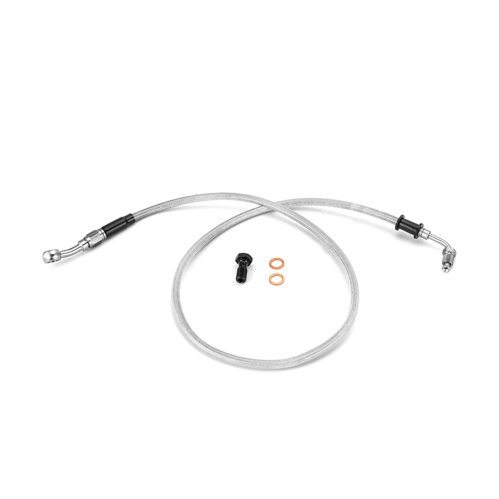 +14″ Stainless Steel Braided Brake Line Kit For Harley Softail FXST ABS 2018+