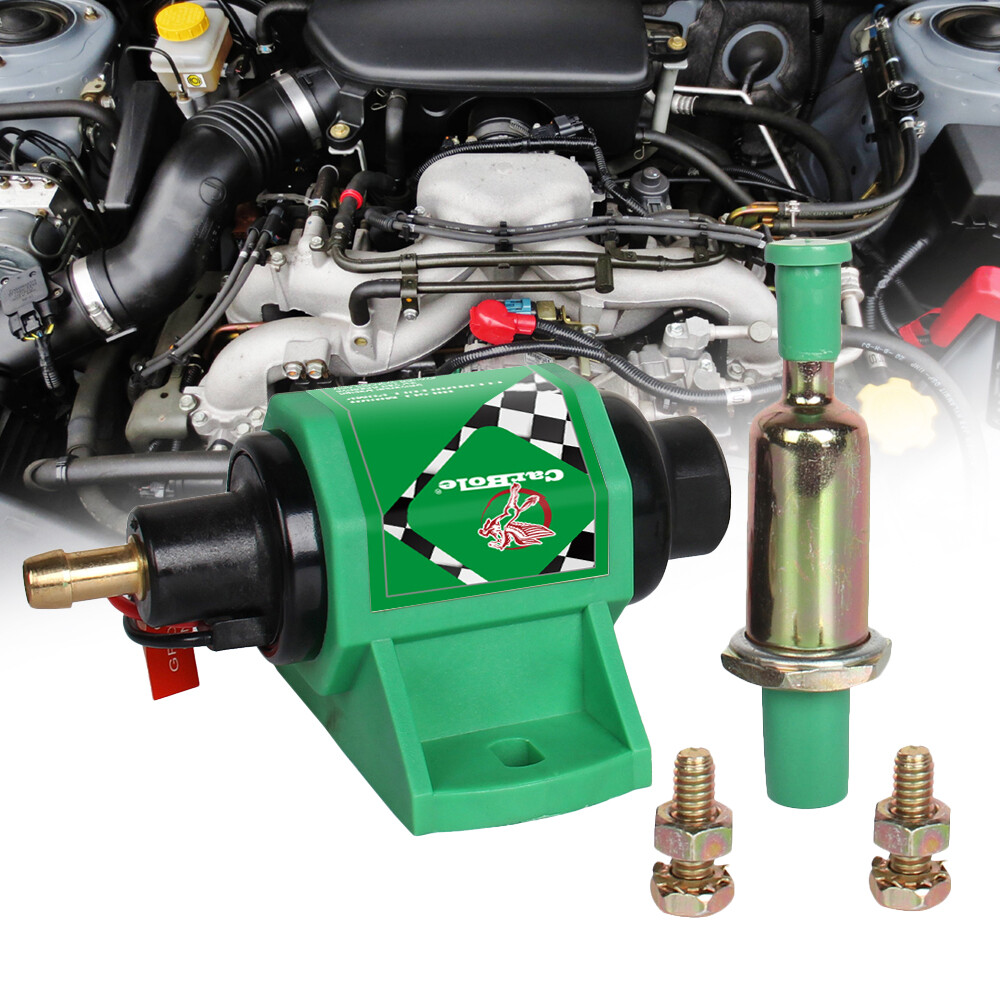 4-7PSI 12V Electronic Fuel Pump 35GPH 5/16In. Inlet Outlet Diesel Transfer Pump