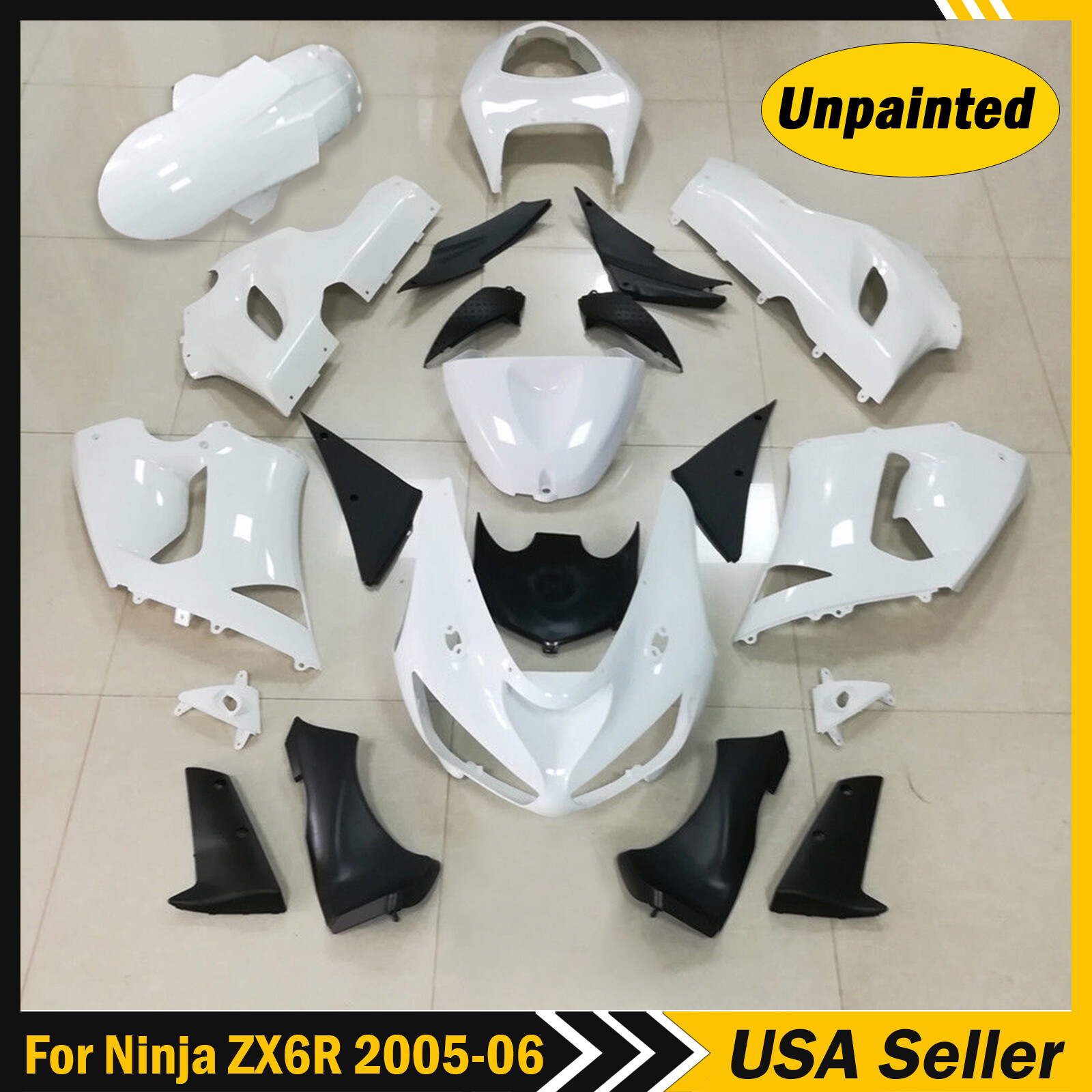 Unpainted Fairing Kit for KAWASAKI Ninja ZX6R 636 2005 2006 ZX636C ABS Bodywork