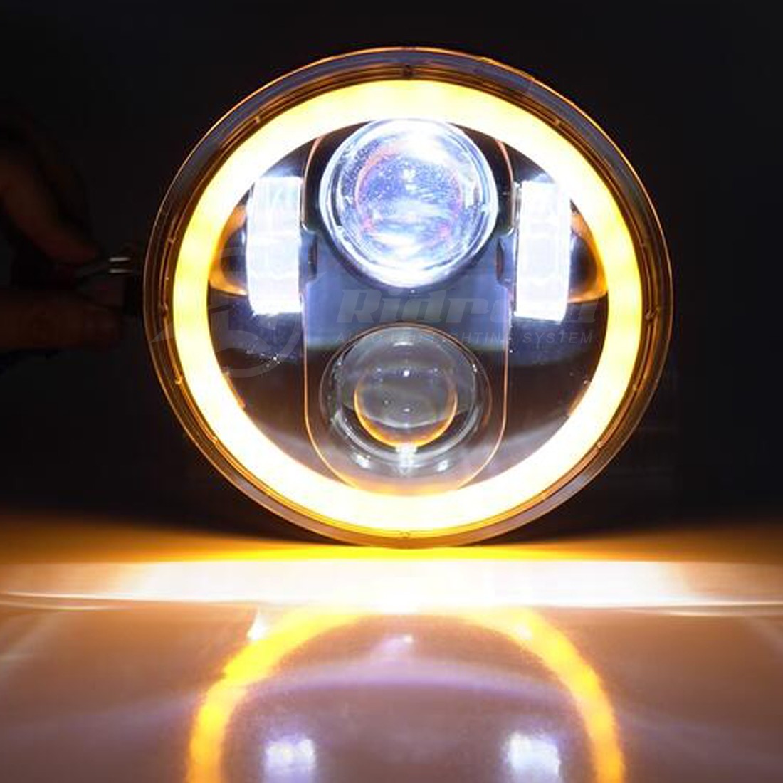 5.75″ LED Headlight Hi/Lo DRL White/Amber For Coleman ct200u-ex bt200x Mini Bike