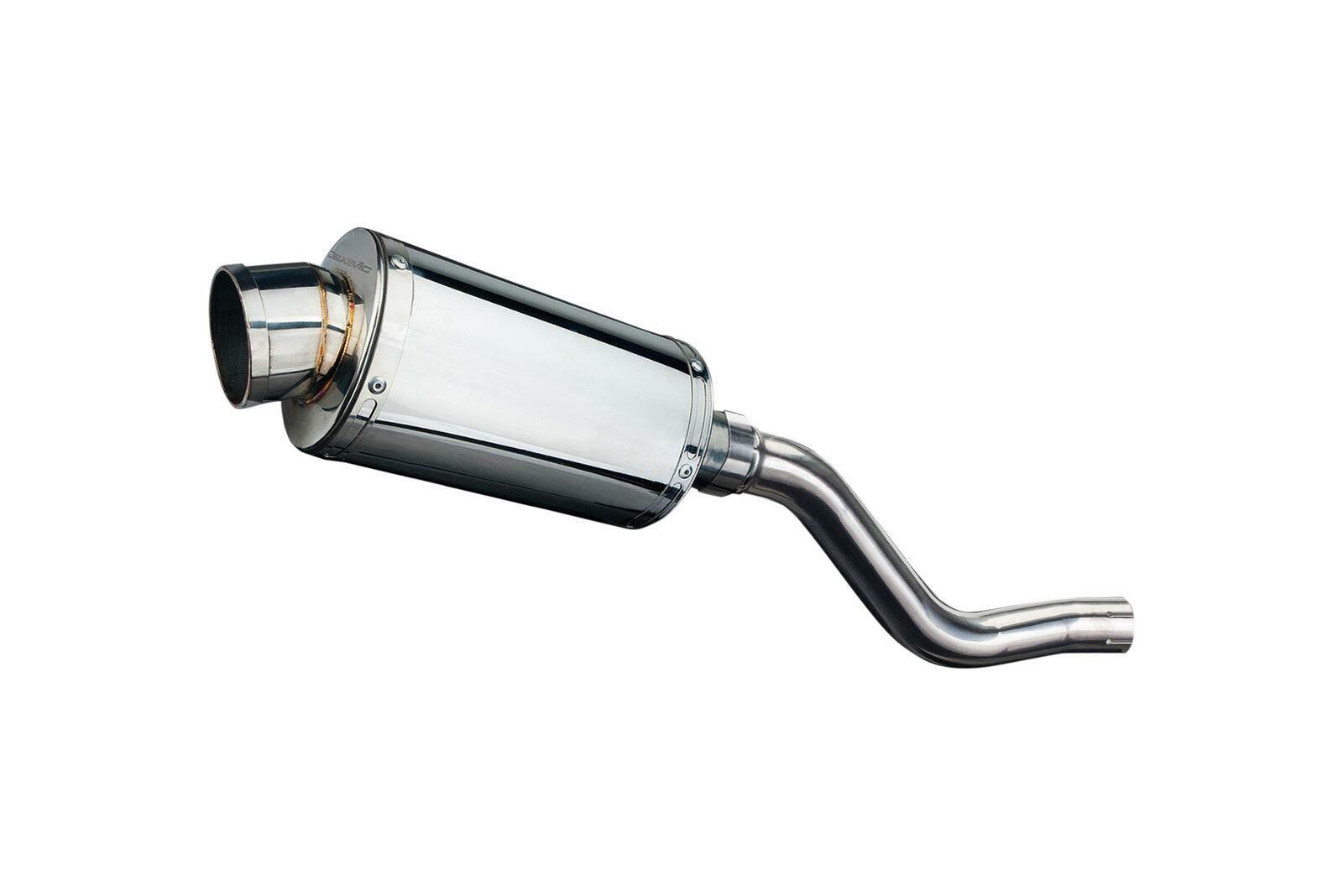 Delkevic 9″ Stainless Slip-On Oval Muffler – Kawasaki KLR650 – 2008-2024 Exhaust