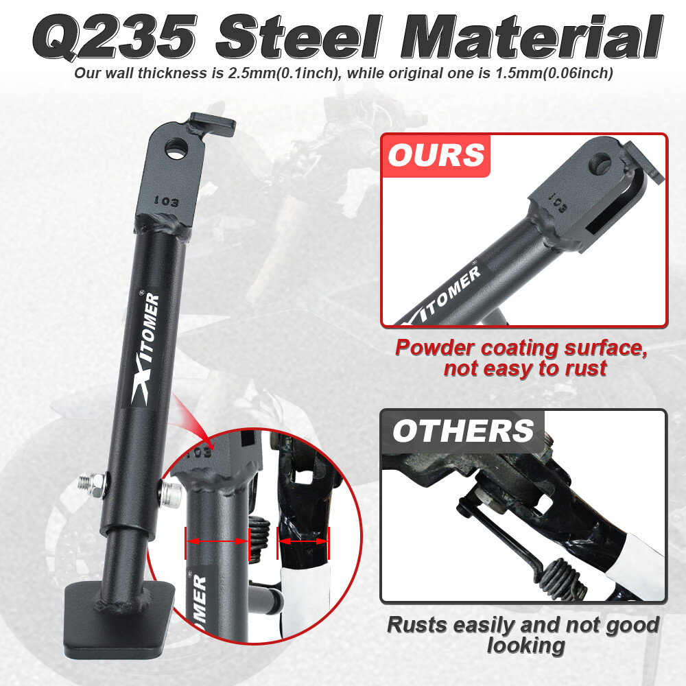 Fit For Suzuki GSX-8S 2023-2026 GSX-8R 2024-2026 Adjustable Kickstand Sidestand