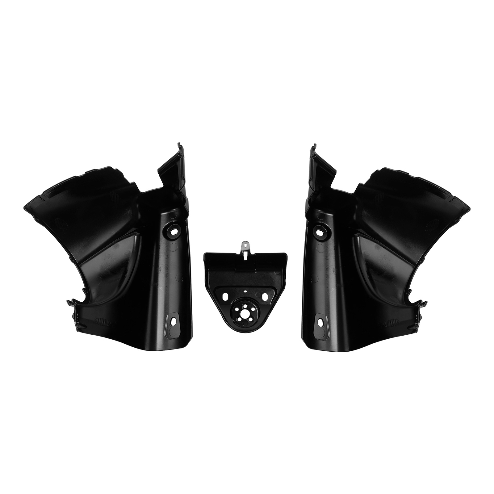Black 7″ Round Headlight Nacelle Cover Fit For Harley Touring Road King 2014-24