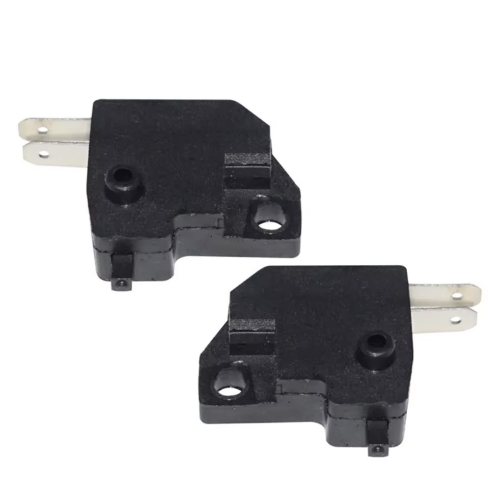 Pair Universal Motorcycle Right/Left Front Brake Stop Light Switch Press Button