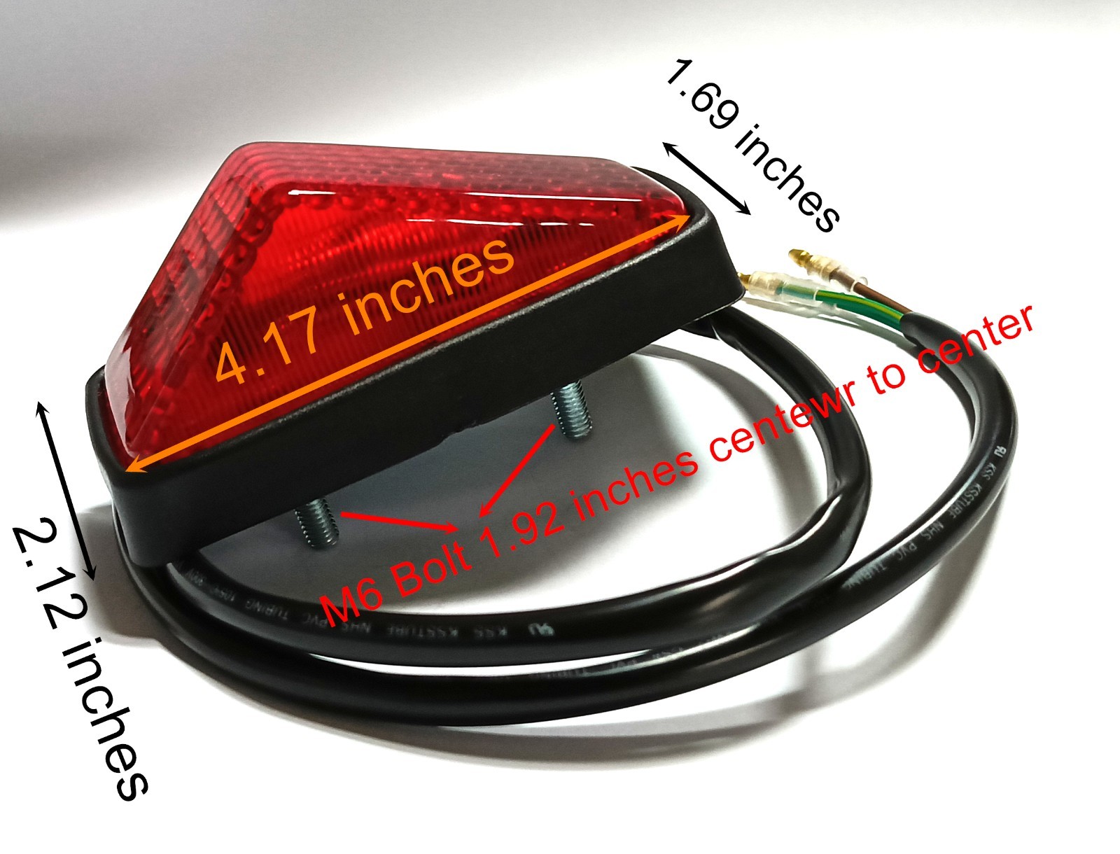 6V -Universal Enduro Dirt Bike Dual Sport Off Road Tail Brake Light Lamp 6 volts