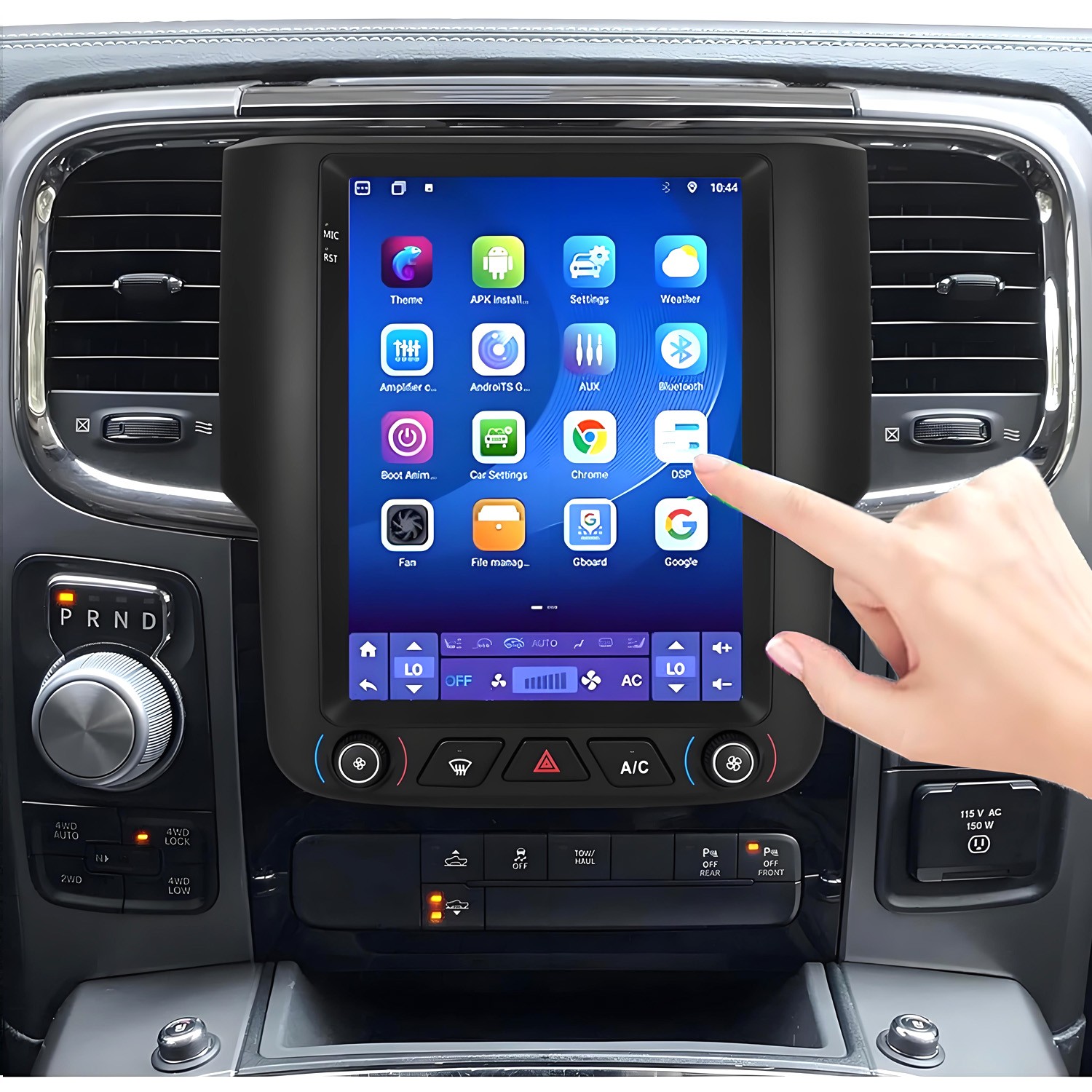 9.7″ Tesla Style FOR 2013-2019 DODGE RAM 1500 2500 3500 CARPLAY GPS RADIO STEREO