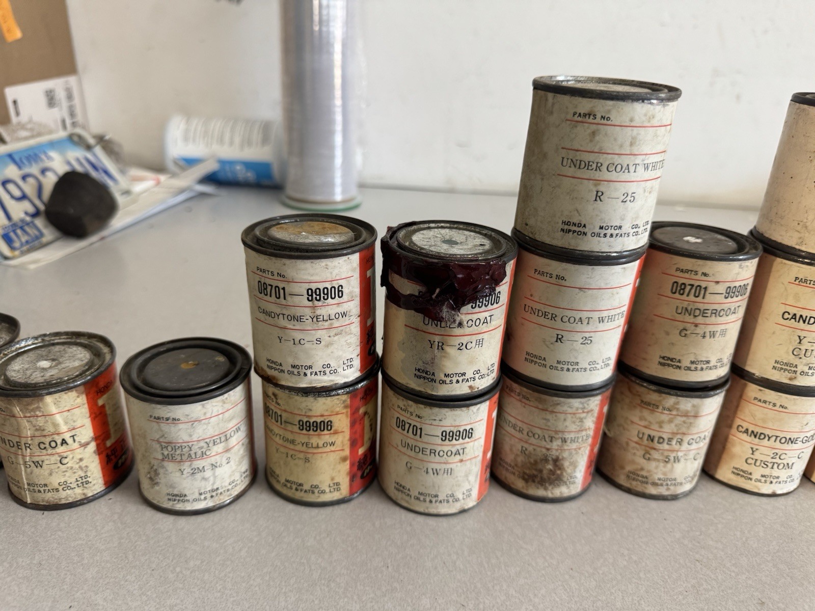 Vintage Honda Genuine Factory Touch Up Paint (Lot Of 26)