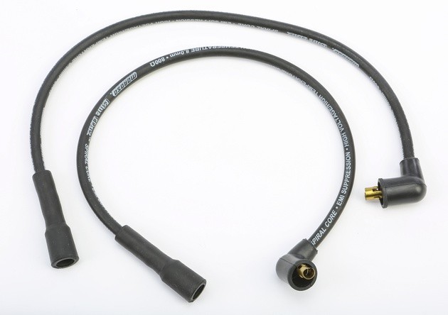 Moroso Spiral Ignition Wire Set 8.00mm Black #27396 Harley Davidson