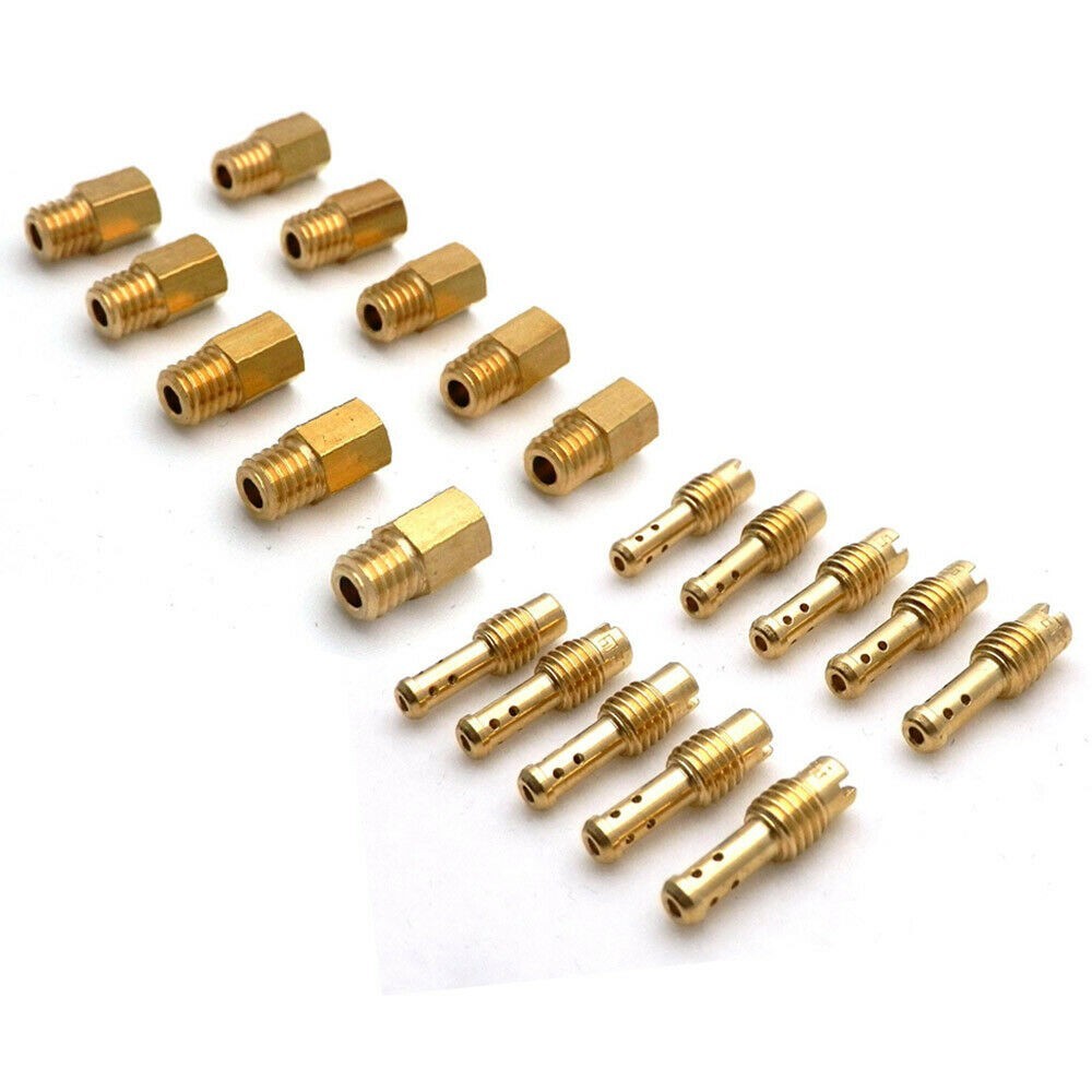 10 X Main Jets + 10 X Pilot Jets For Mikuni TM TMX VM VM22 Carburetor Kit